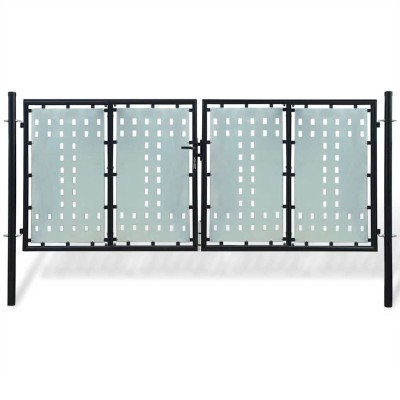 Black single door fence...