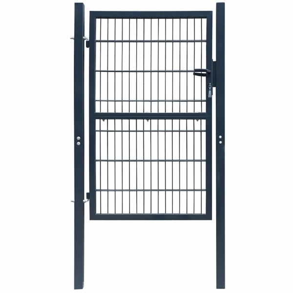2D fence gate (single), anthracite gray, 100x160 cm