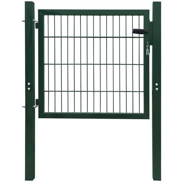 2D fence gate (single), green, 100x80 cm