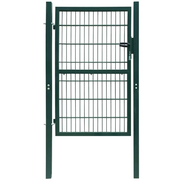 2D fence gate (single), green, 100x140 cm