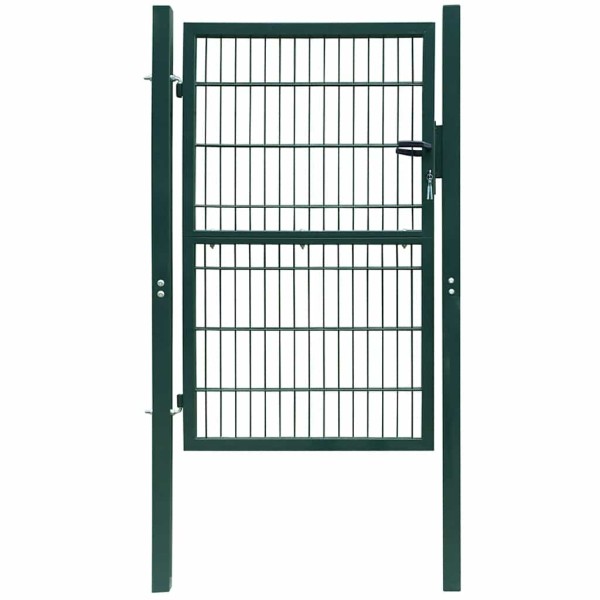 2D fence gate (single), green, 100x160 cm