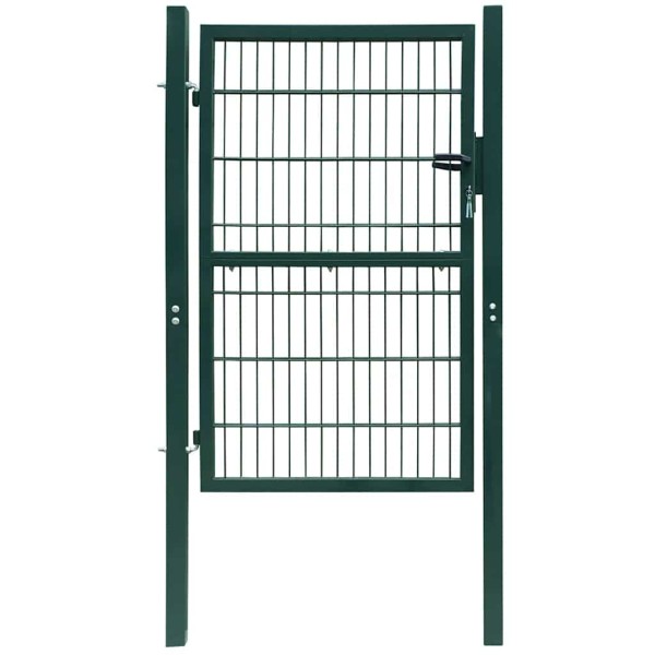 2D fence gate (single), green, 100x180 cm