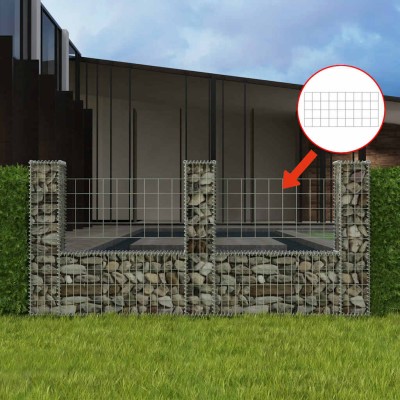 Gabion basket, U-shaped,...