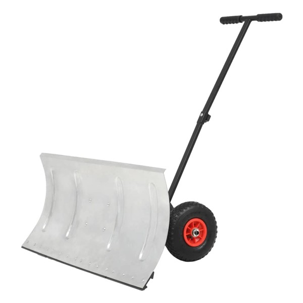 Manual snow blower with wheels, 100x44cm