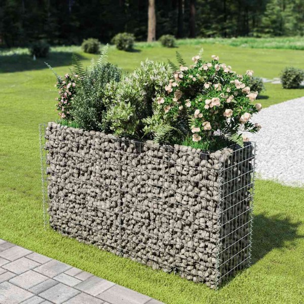 Gaison pot, galvanized steel, 180x50x100cm, high