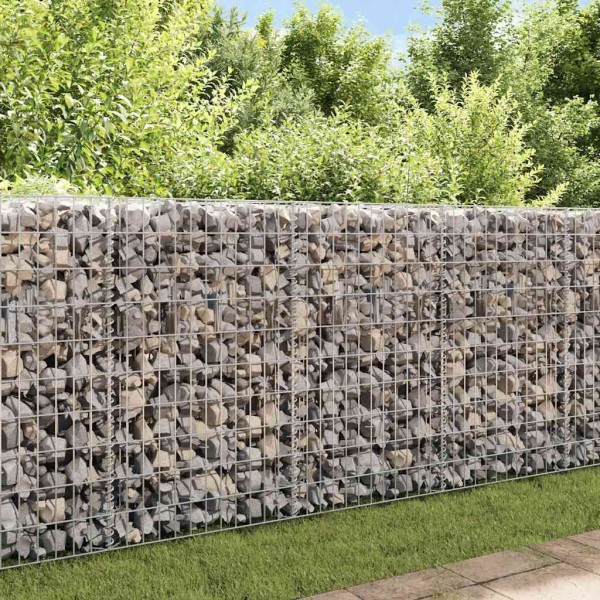 Gabion wall, galvanized steel, 450x30x100cm