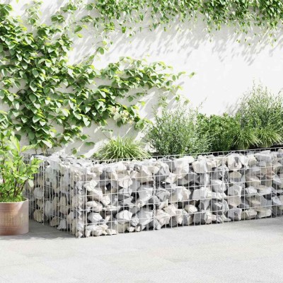 Gabion wall with cover,...