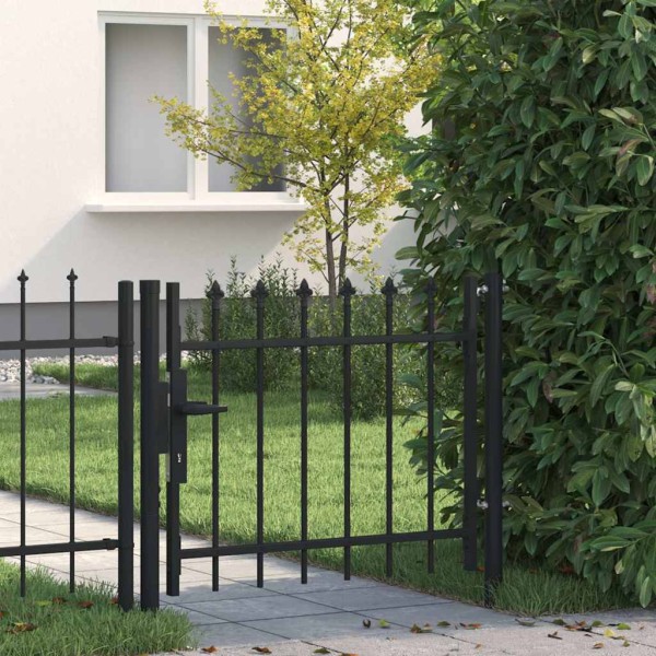 Fence gate BOXTEL with spear on top, 100x75 cm