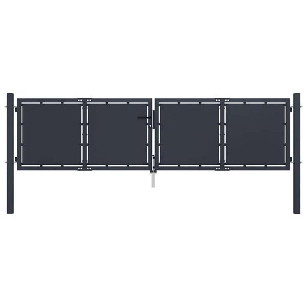 Garden gate, steel, 300x100 cm, anthracite color