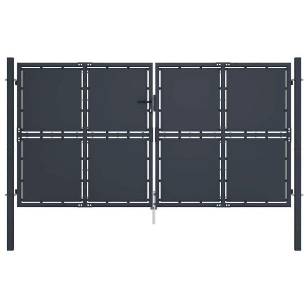 Garden gate, steel, 300x150 cm, anthracite color