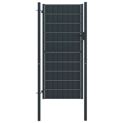 Fence gate, PVC and steel,...