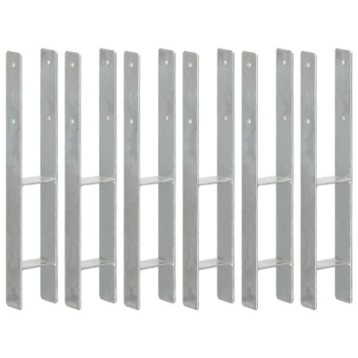 Fence poles, 6pcs., silver...