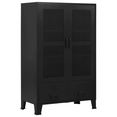 File cabinet with mesh...