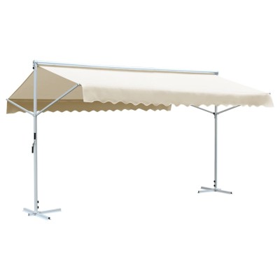 Free-standing shed, cream...