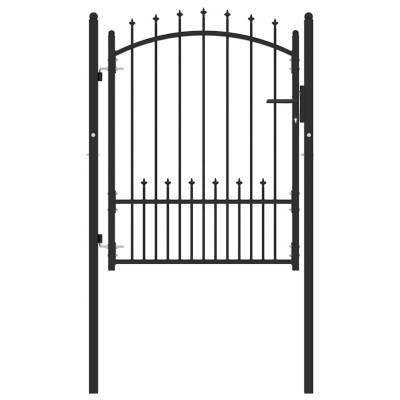 Fence gate with spikes...