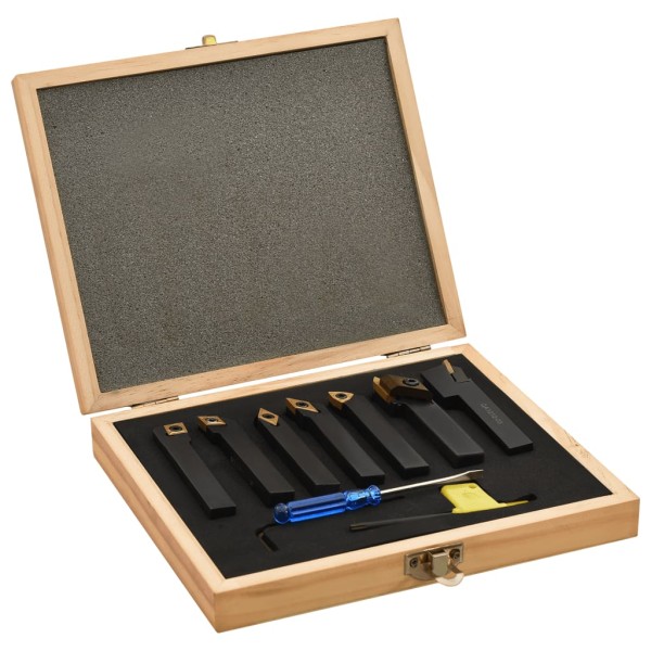 Turning Tool Set, 12 parts, 12x12mm, 80mm