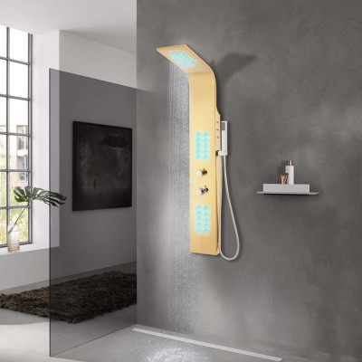 Shower system, golden...