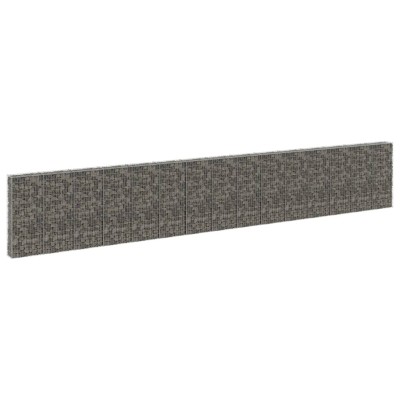 Gabion wall with covers,...