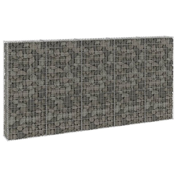 Gabion wall with covers, 300x30x150cm, galvanized steel