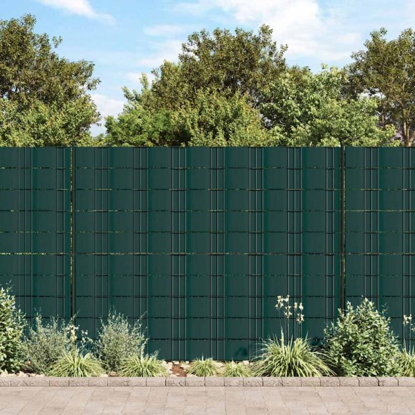 Privacy partitions, 4 pcs., green, 35x0.19m, PVC