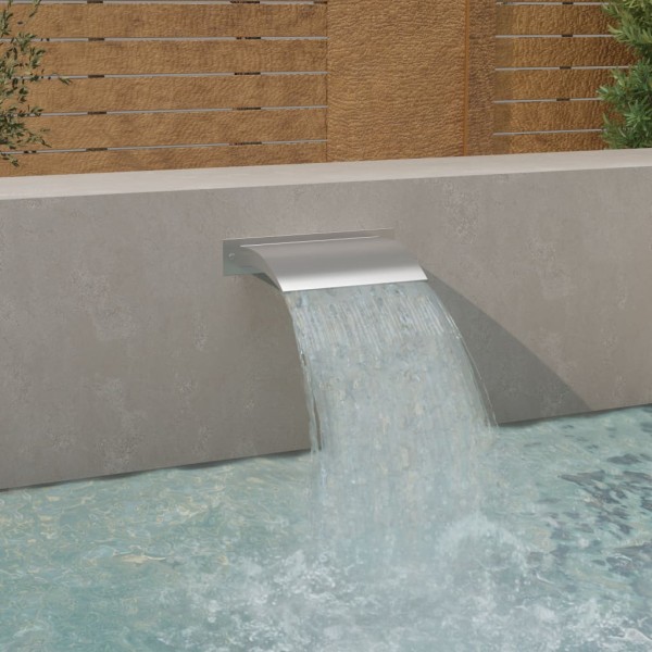 Pool fountain, silver, 45x26x13 cm, stainless steel