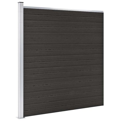 Fence segment, black,...