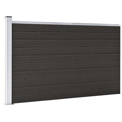 Fence segment, black,...