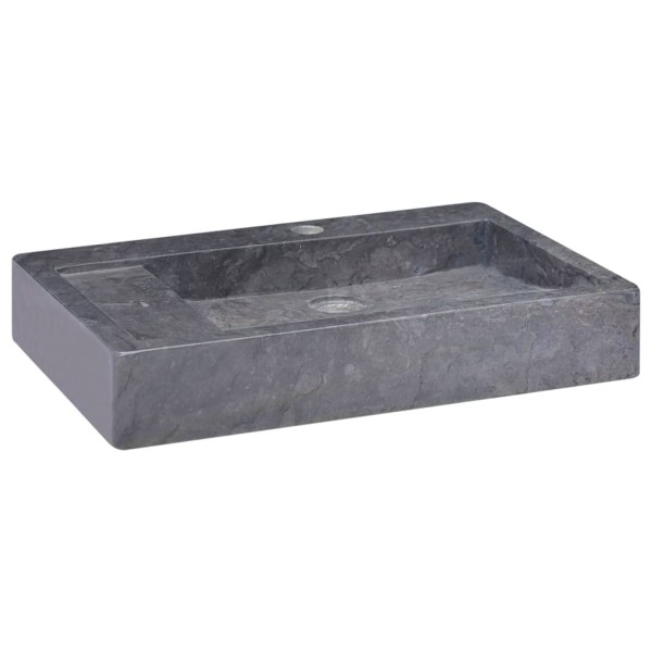 Sink, black, 58x39x10cm, marble