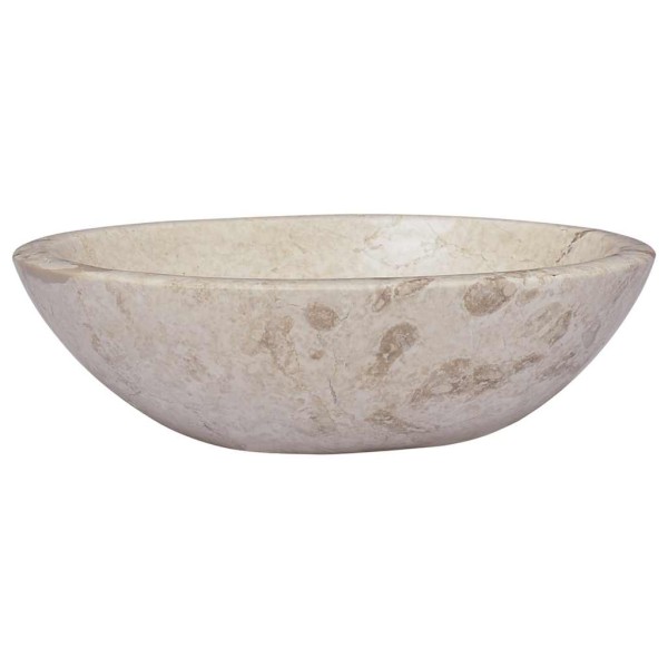 Washbasin, cream color, 53x40x15cm, marble