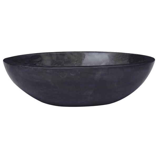 Washbasin, black, 53x40x15cm, marble