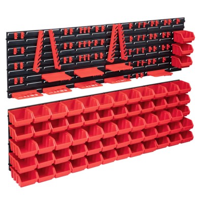 Storage Boxes, 141 part red...