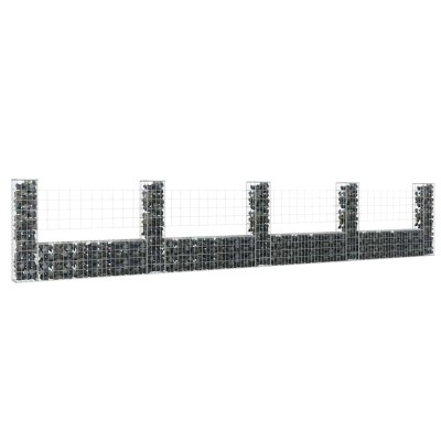 Gabion baskets with 5...