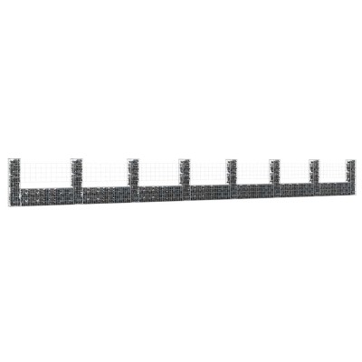 Gabion baskets with 8...
