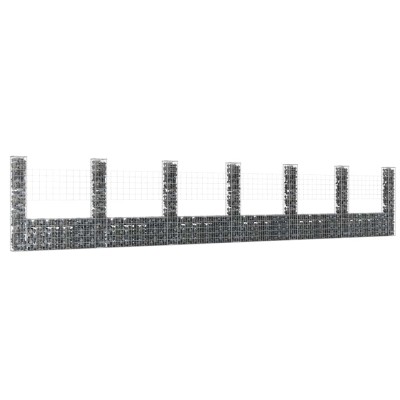Gabion baskets with 7...