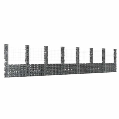 Gabion baskets with 8...