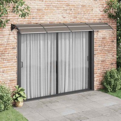 Door roof, black, 350x100...