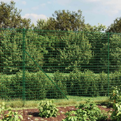 Wire mesh fence, green,...
