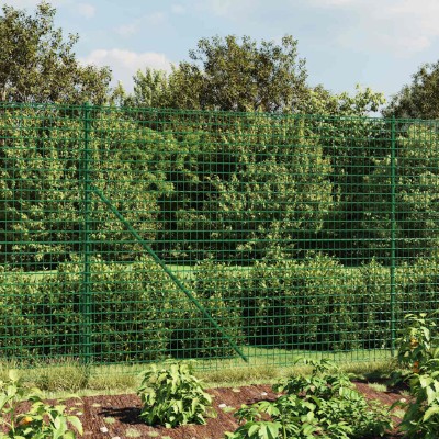 Wire mesh fence, green,...
