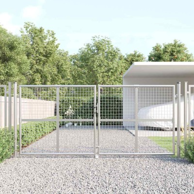Mesh garden gate, silver,...
