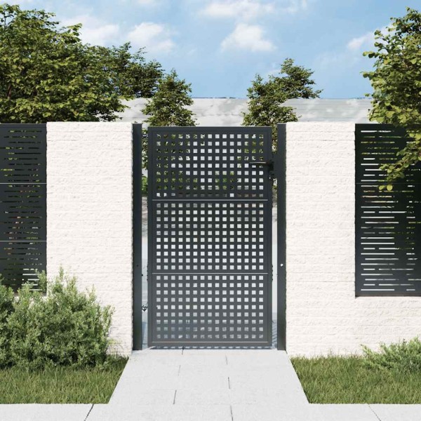 Garden gate, anthracite color, 100x125 cm, steel
