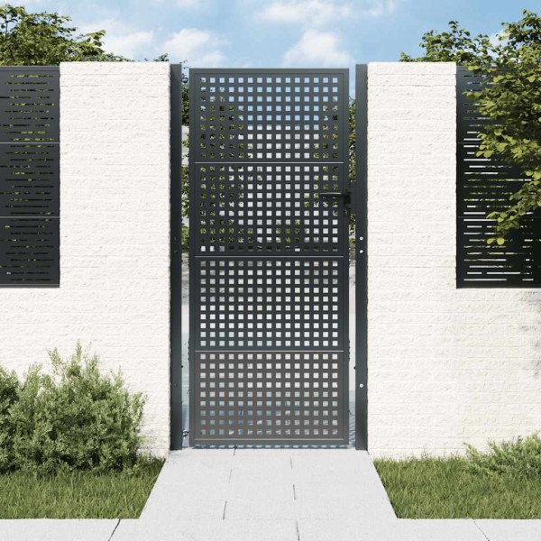 Garden gate, anthracite color, 100x200 cm, steel