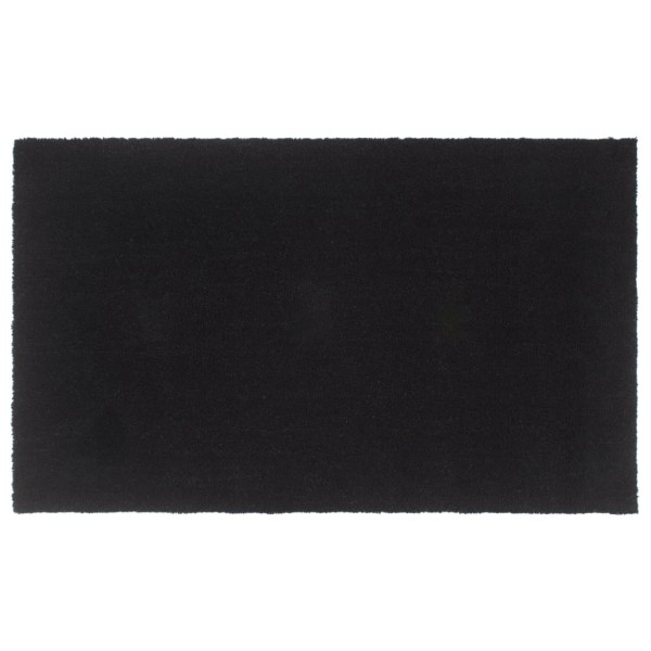 Door mat, black, 90x150cm, coconut fiber