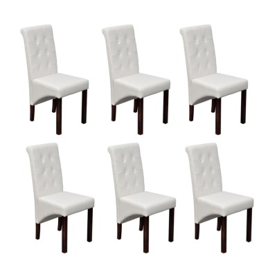 Dining room chairs, 6 pcs.,...