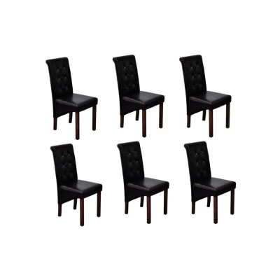 dining chairs, 6 pcs.,...