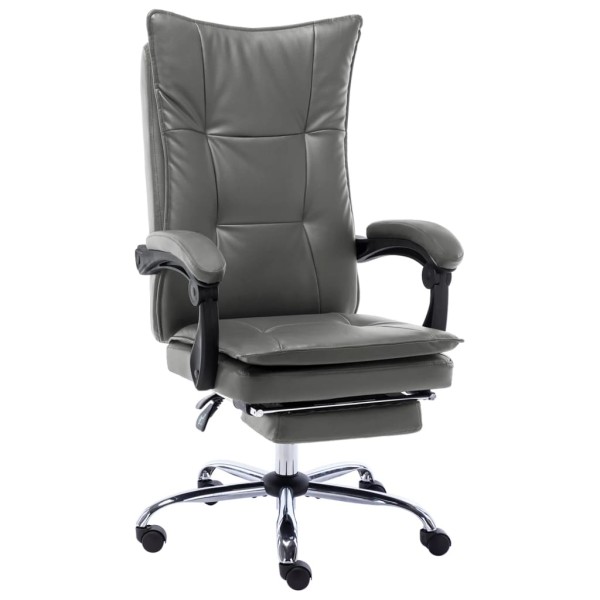 Office chair, anthracite color, artificial leather