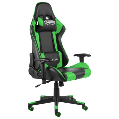 Swivel gaming chair, green,...