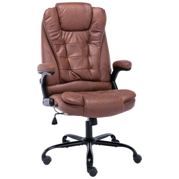 Office chair, light brown color, artificial leather