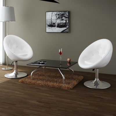 Bar stools, 2 pcs., white,...