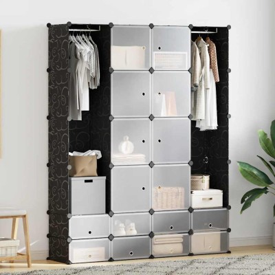 Modular wardrobe with 18...