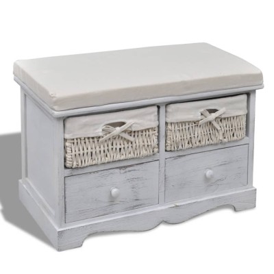 Bench-cabinet, white,...